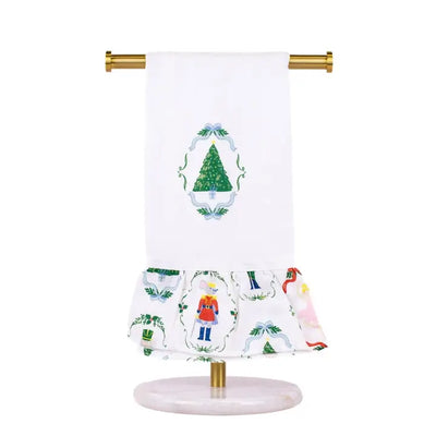 Christmas Ruffle Hand Towel
