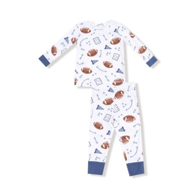 Angel Dear- L/s Loungewear Set-Touchdown Time Navy