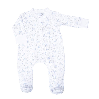 Magnolia Baby- Bunny Hop Zipper Footie
