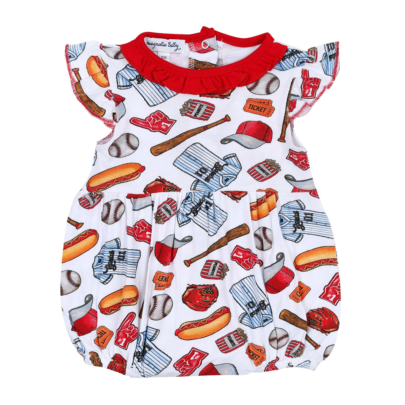 Baseball Fever Flutter Sleeve Bubble