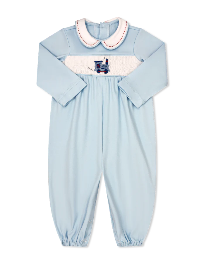 Lullaby Set- Luke Longall Long Sleeve- Willoughby Blue Knit Train