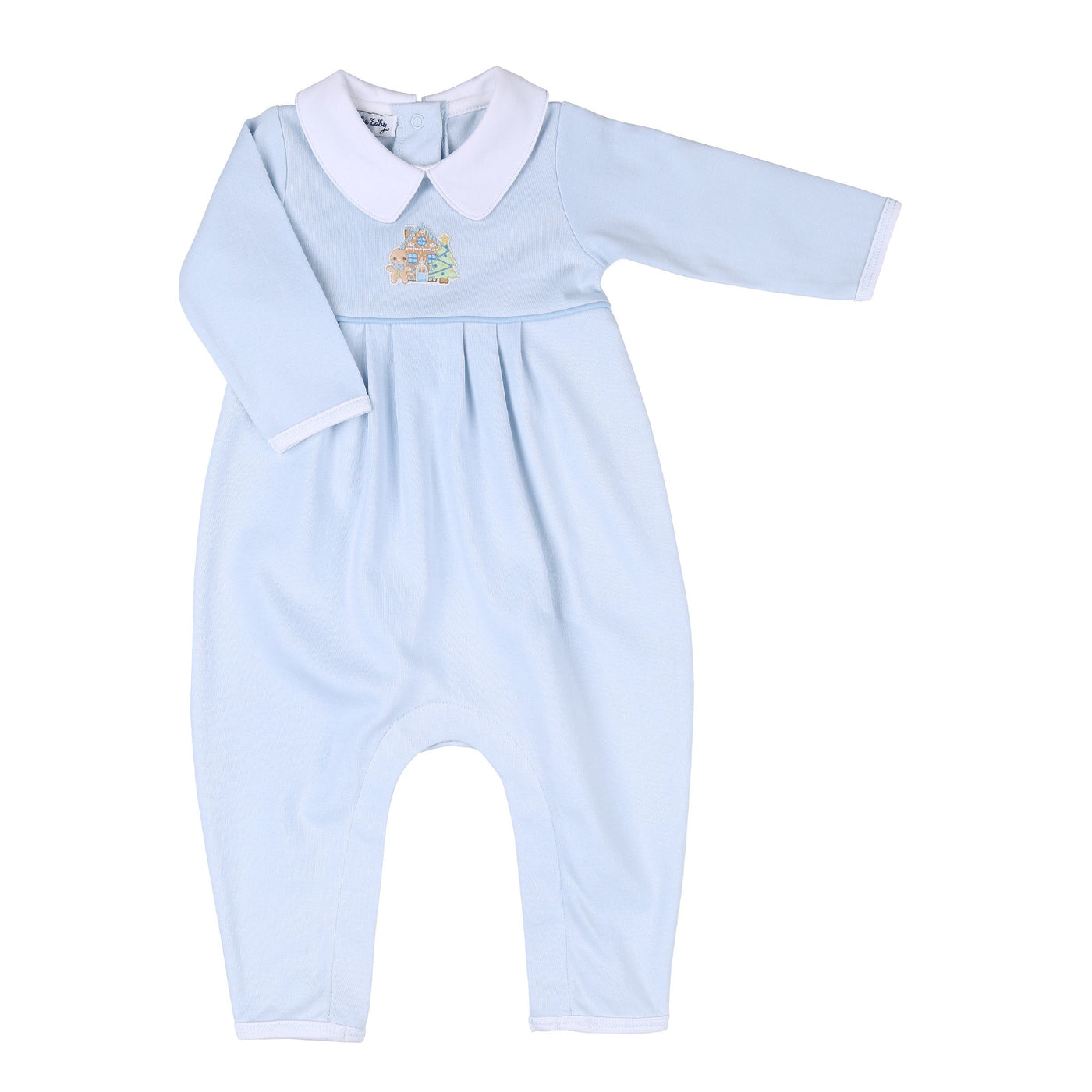 Sweet Gingerbread Embroidered Collared Playsuit