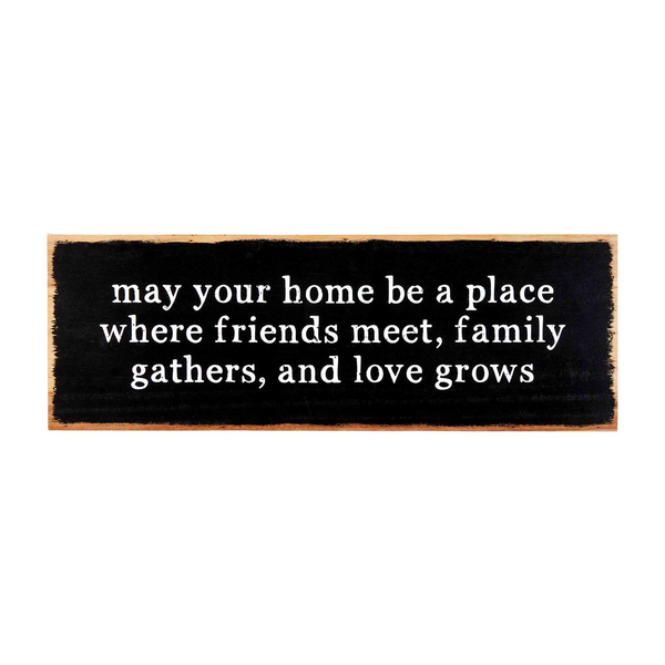May Your Home Wood Plaque