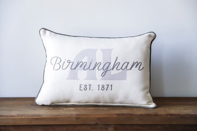 Neutral City State Pillow
