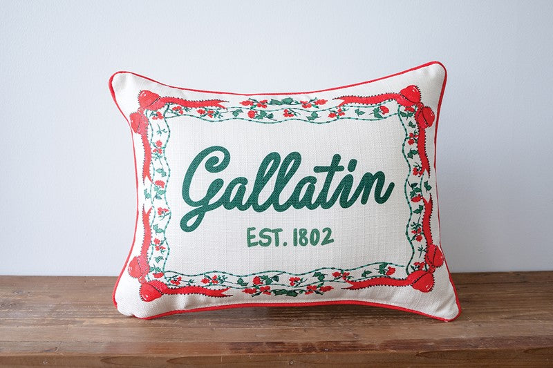 Grandmillennial Christmas Pillow