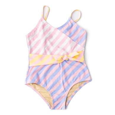 1pc - Faux Wrap - Pastel Stripe