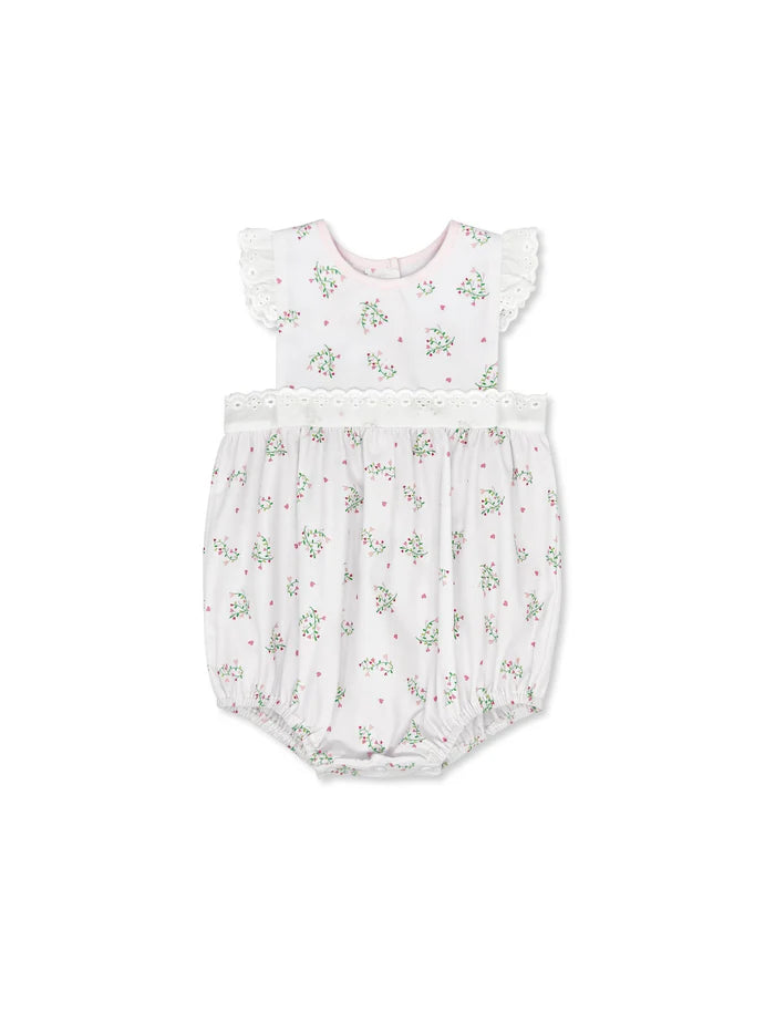 Pinafore Bubble- Love You Bunches Peony Pink