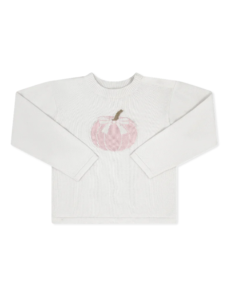 Lullaby Set- Cozy Up Sweater- Winter White Pink Pumpkin