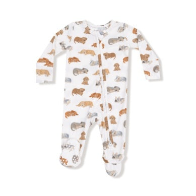 Angel Dear- 2 Way Zipper Footie- Napping Puppies