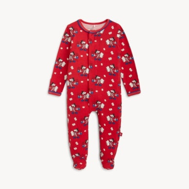 Magnetic Me- Red Cocoa Club Right Fit Footie