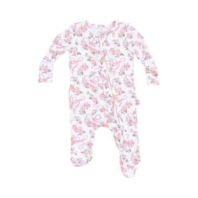 Angel Dear- 2 Way Ruffle Zipper Footie