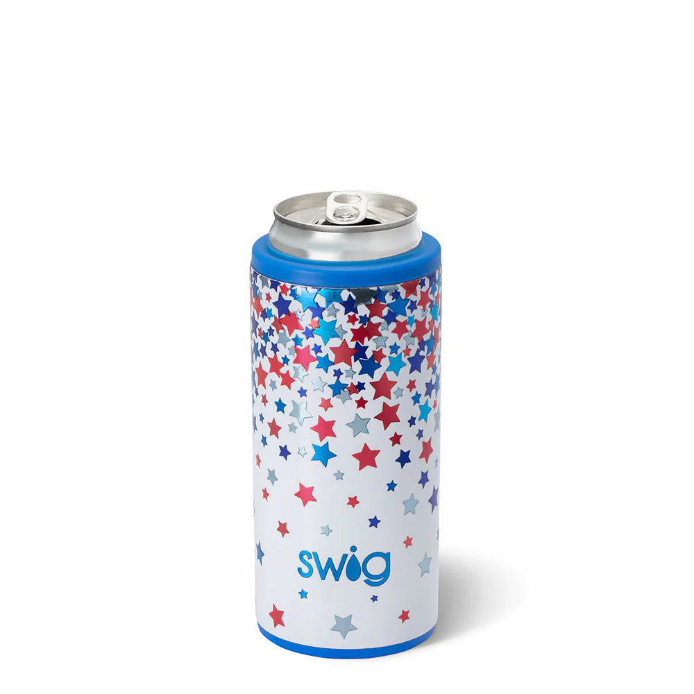 Swig Star Spangled Skinny Can Cooler 12oz