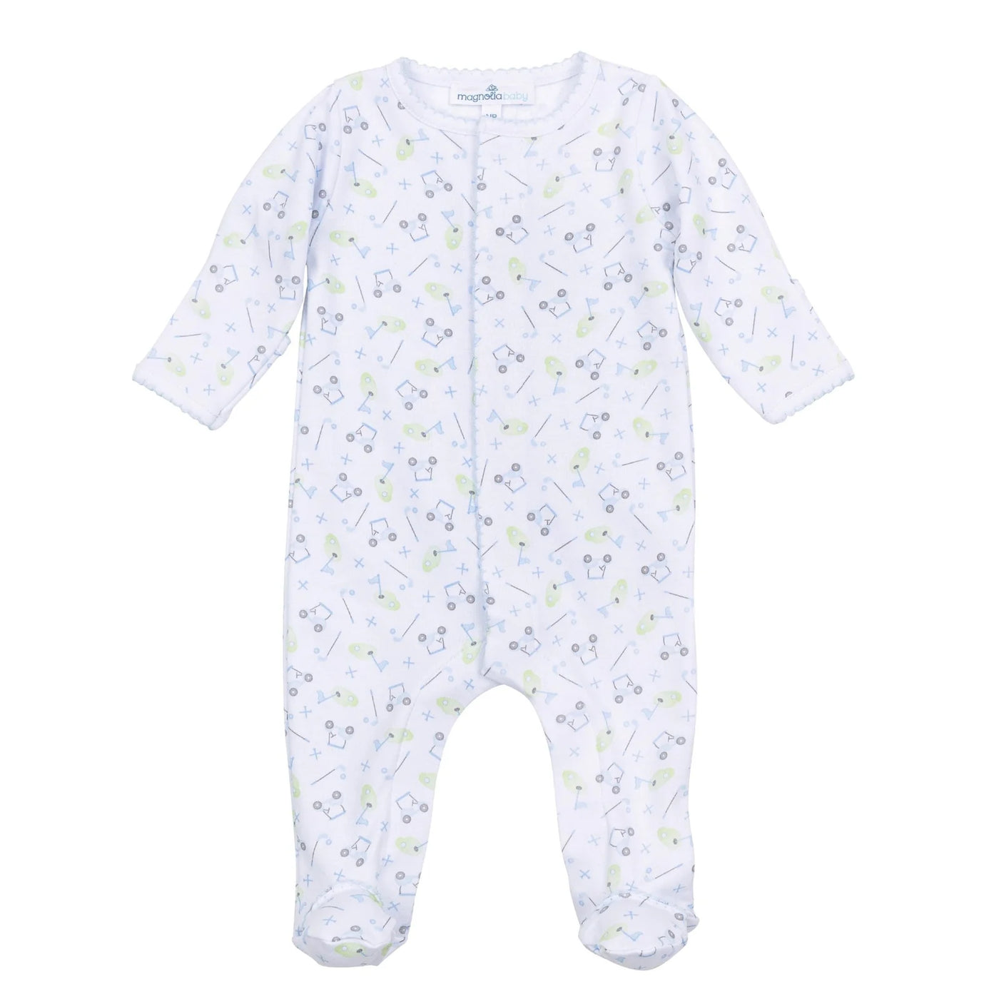 Magnolia Baby- Tiny Tee Time Print Footie