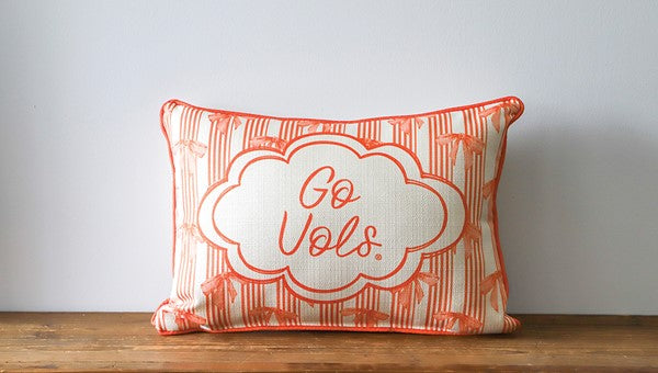 Go Vols Bows Patterned Pillow