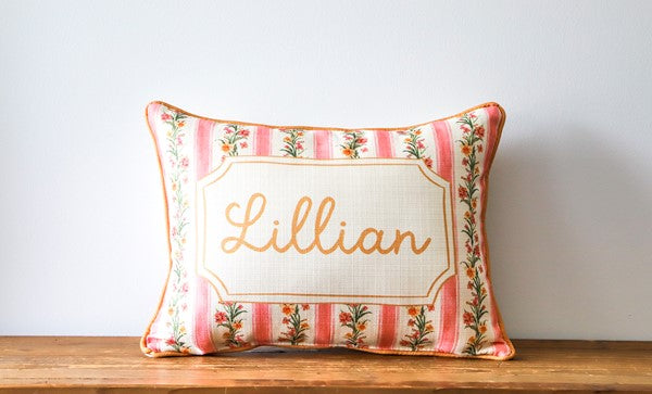 Daffodil Name Pillow- Customizable