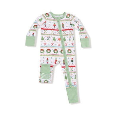 Angel Dear Nutcracker Fair Isle Zipper Romper