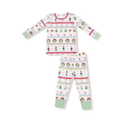 Angel Dear Nutcracker Fair Isle 2pc Pajama Set