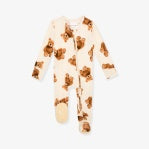 Posh Peanut Zippered Footie- Teddy Freddy