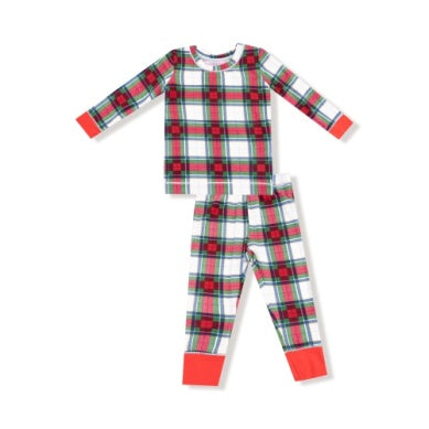 Angel Dear Holiday Plaid 2pc PJ Set