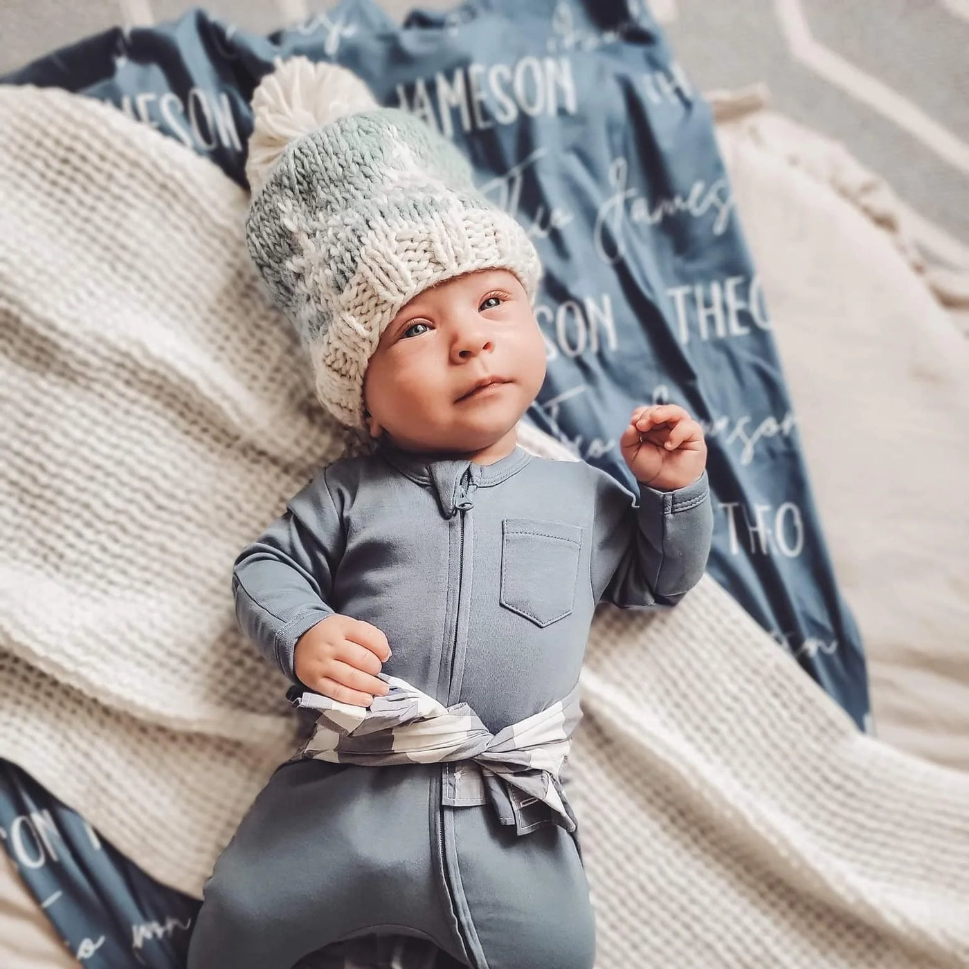 Huggalugs Winter Forest Knit Beanie Hat
