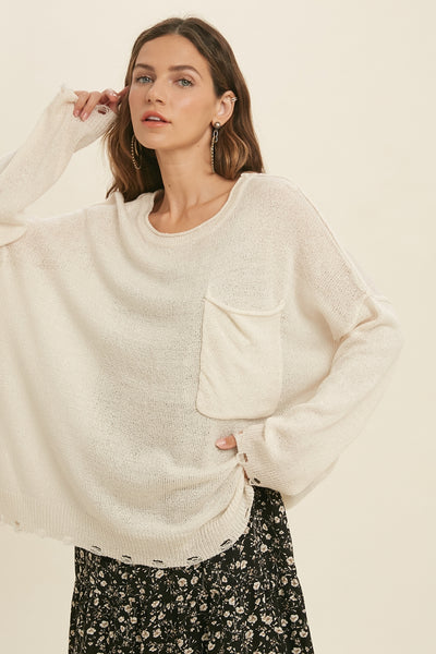 Lightweight Pocket Sweater