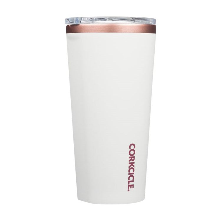 Tumbler- White Rose - 16oz