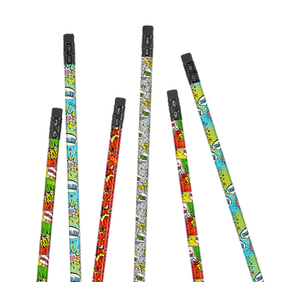 Comic Attack Graphite Pencils- Set of 12