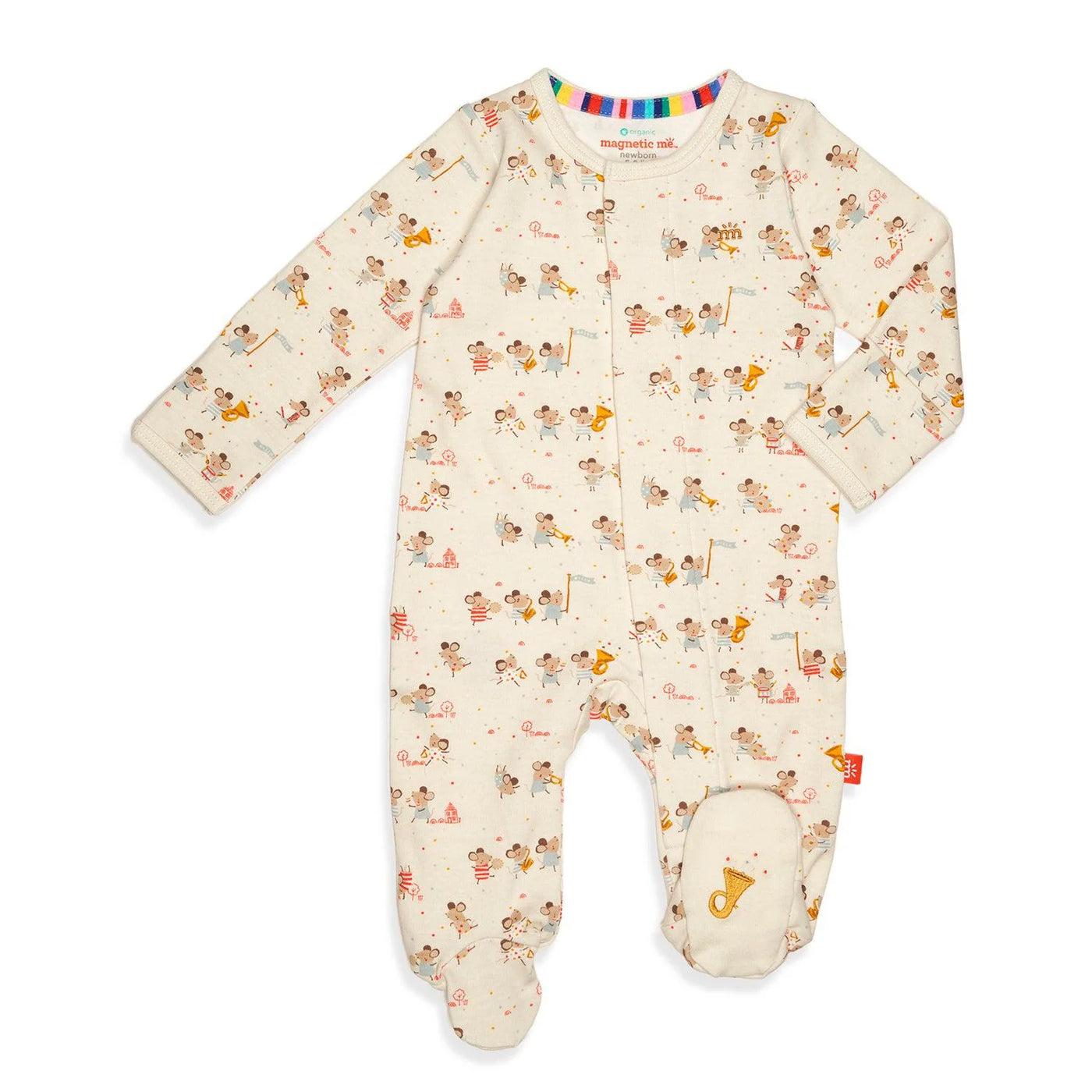 Of Mice & Band Organic Cotton Magnetic Footie