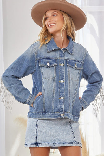 Denim & Rhinestone Jacket