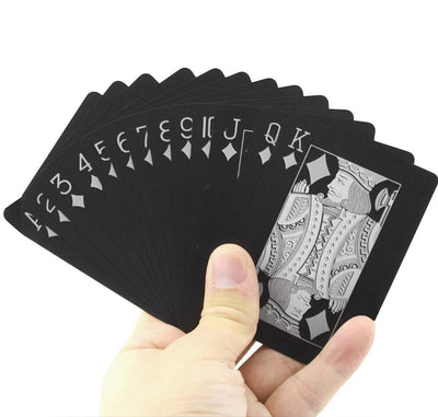 Black Waterproof Playing Cards