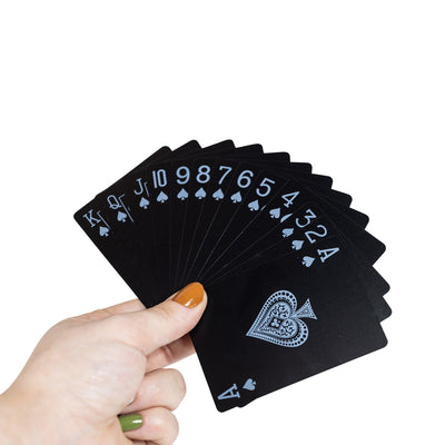 Black Waterproof Playing Cards