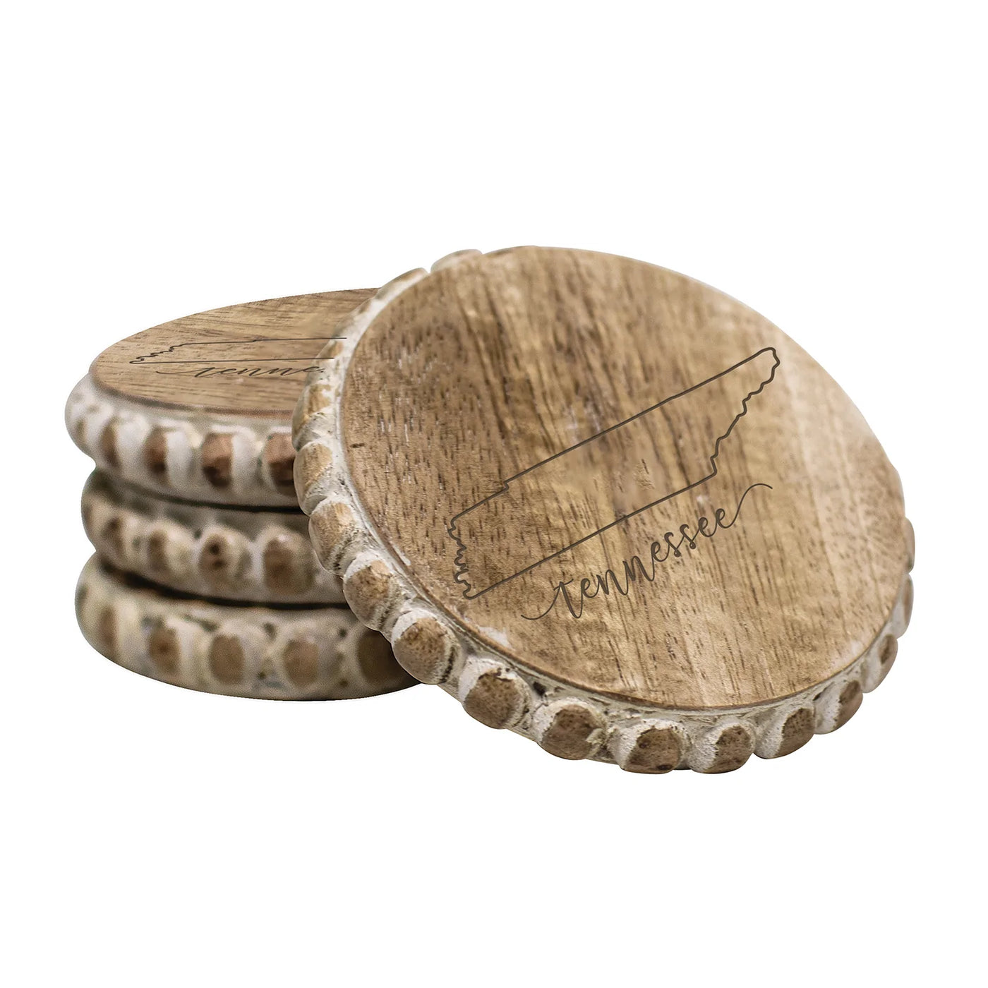 State Beaded Edge Coaster