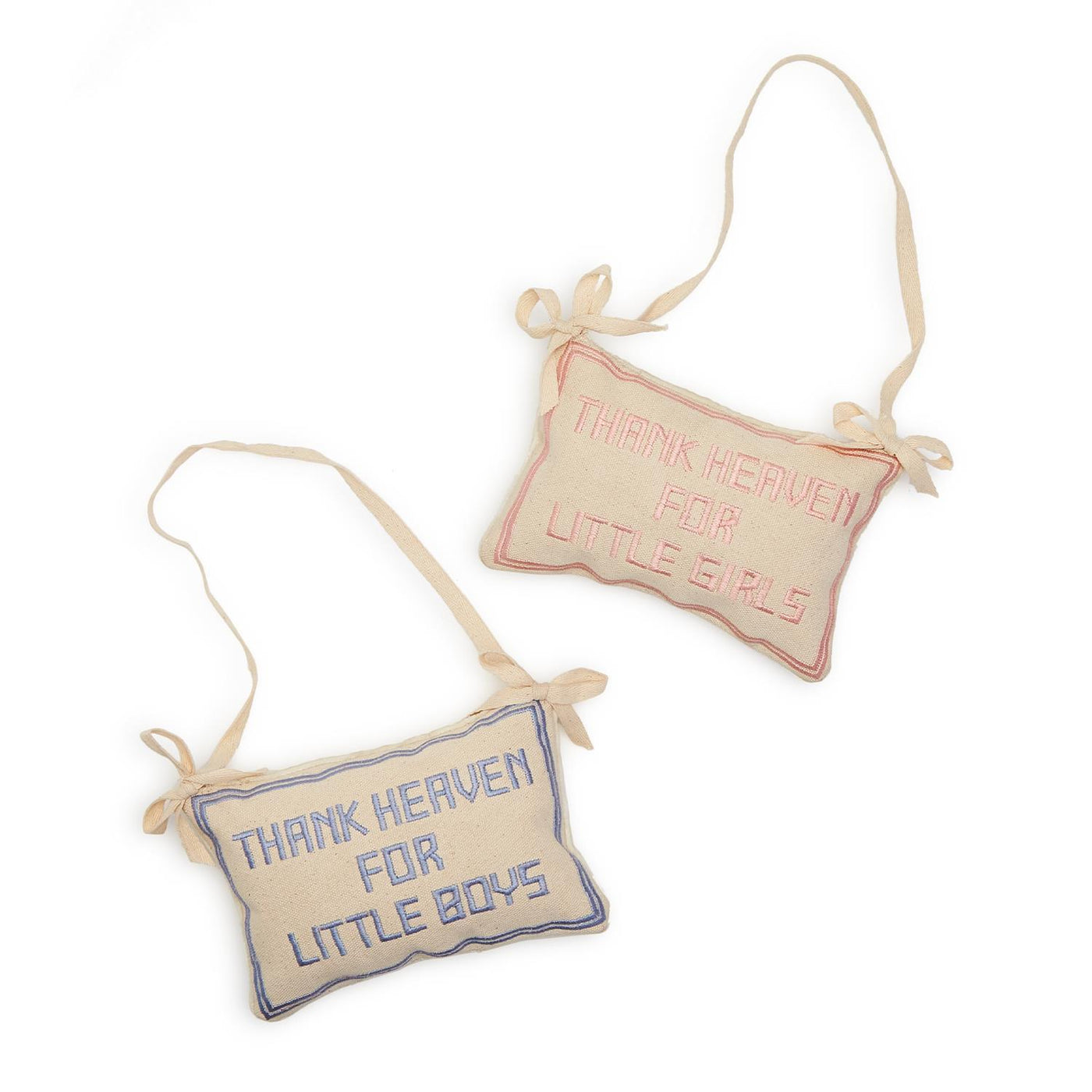"Thank Heaven for Little Girls" Pillow Door Hanger