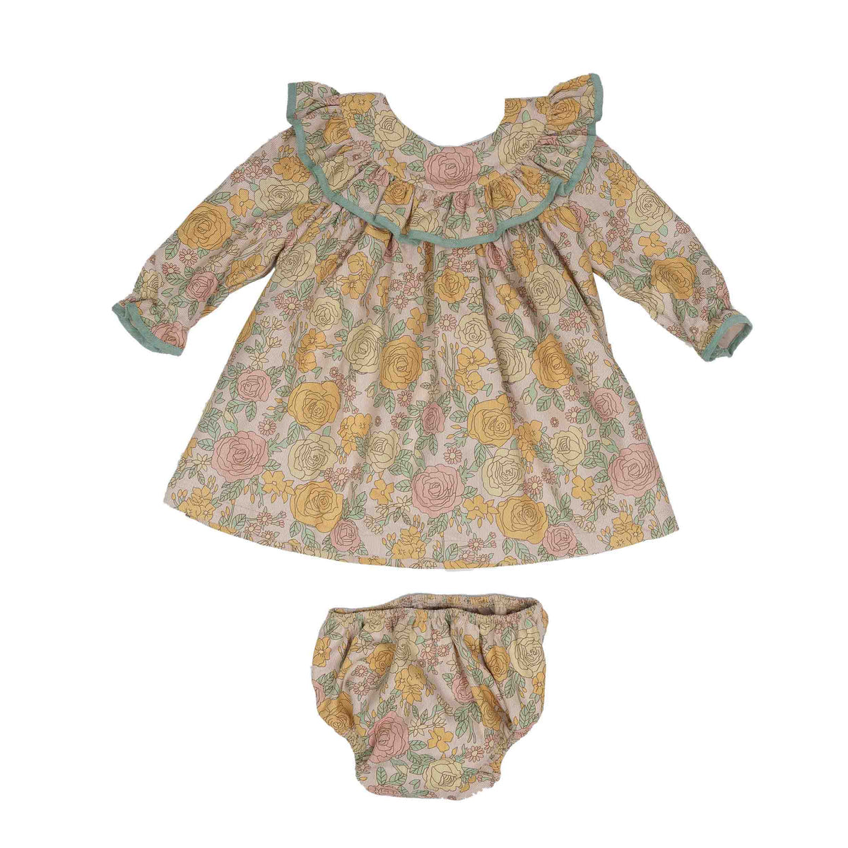 Taya Mustard Floral Bloomer Set