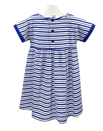 Blue/White Stripe Empire Dress