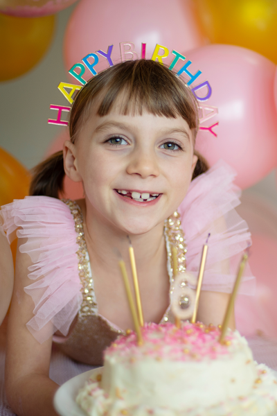 Happy Birthday Multicolor Headband