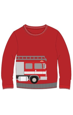 Red Fire Engine Sweater