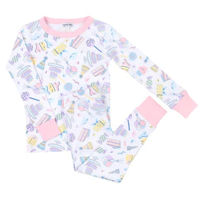 BIRTHDAY BASH LONG PAJAMAS (PINK AND BLUE)