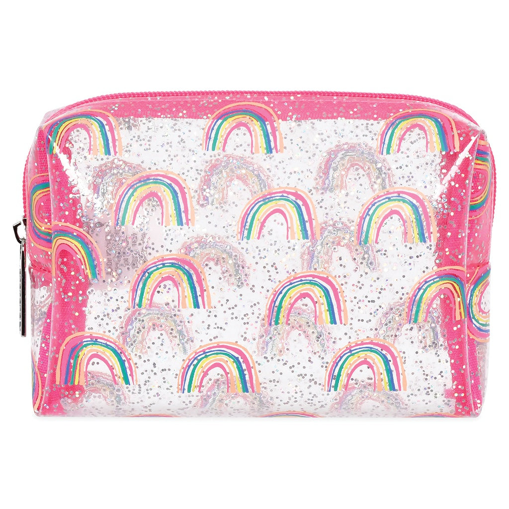 Sparkling Rainbow Clear Cosmetic Bag