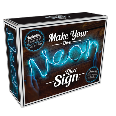 Neon-Effect Blue DIY Light