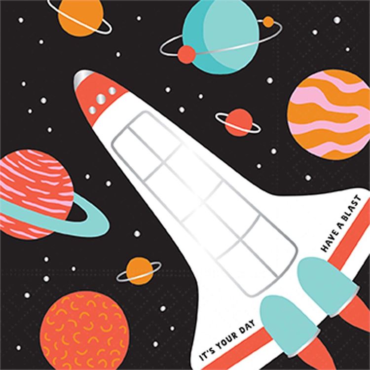 Outer Space Adventure Napkin- Beverage