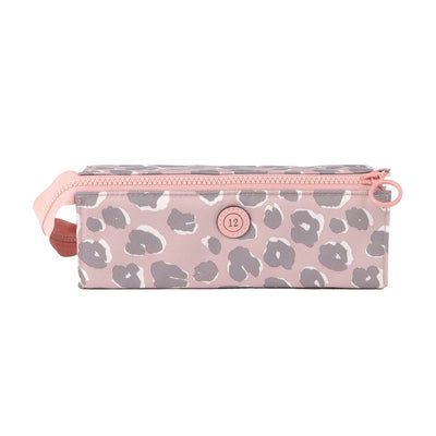 Adventure Pencil Case- Pink Leopard Print