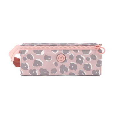 Adventure Pencil Case- Pink Leopard Print