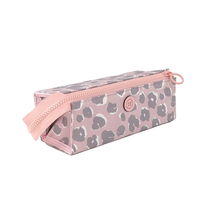 Adventure Pencil Case- Pink Leopard Print