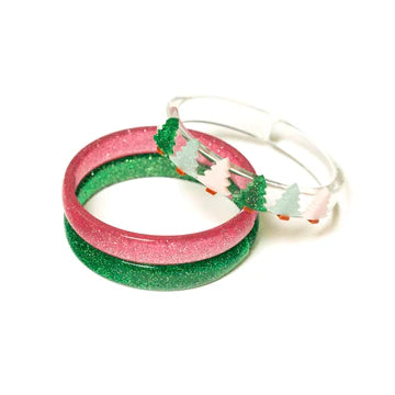 Christmas Tree Bangle Set