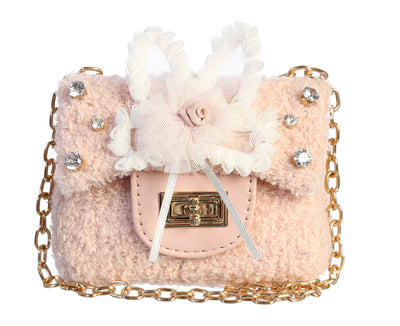 Dear Ellie Bunny Fuzzy Purse- 2 Colors