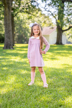 Jane light purple Striped Dress