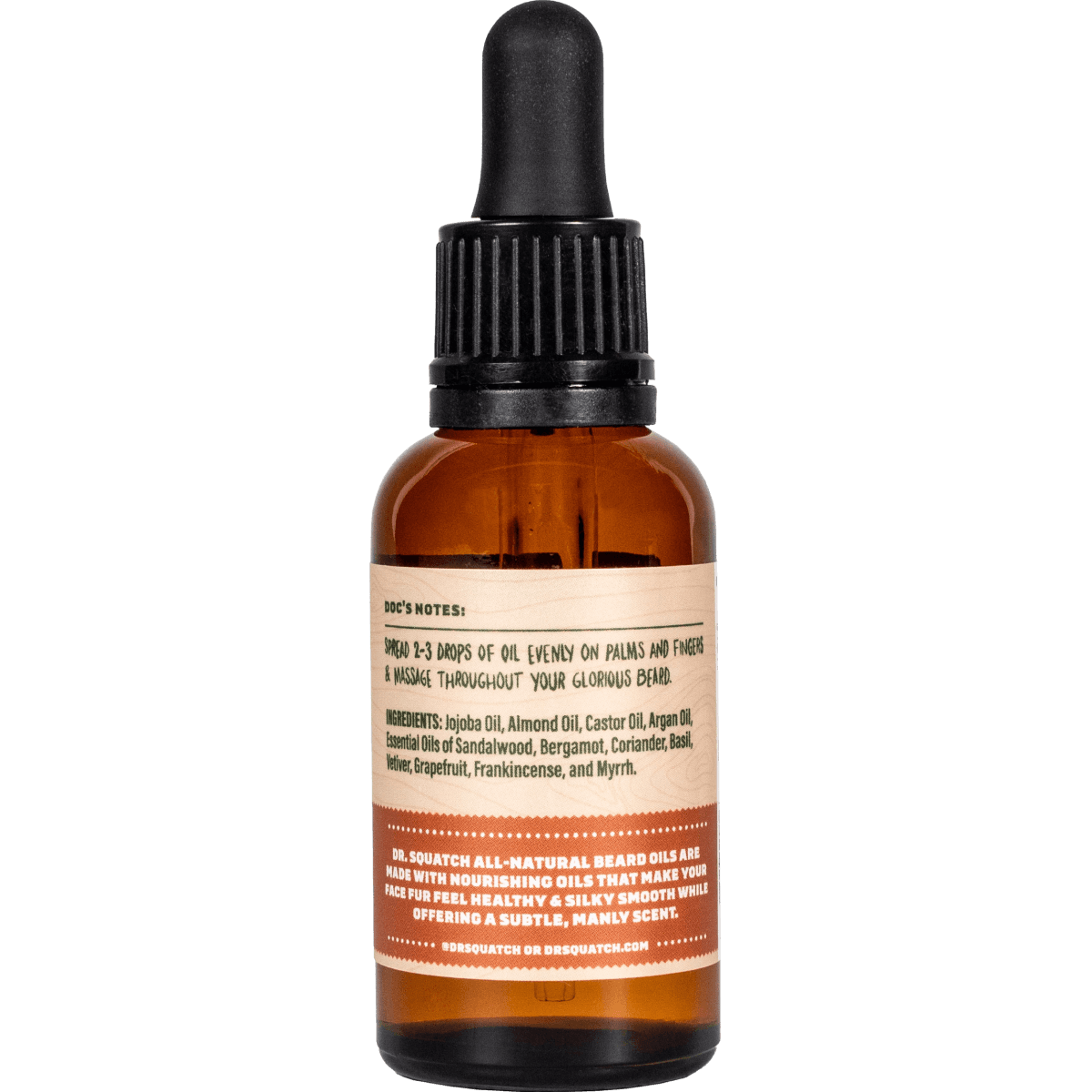 Sandalwood Bourbon Mens Natural Beard Oil