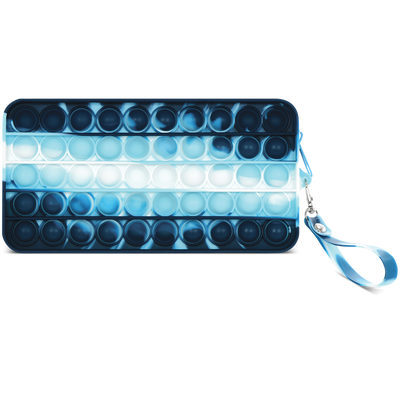 Blue Tie Dye Popper Pencil Case