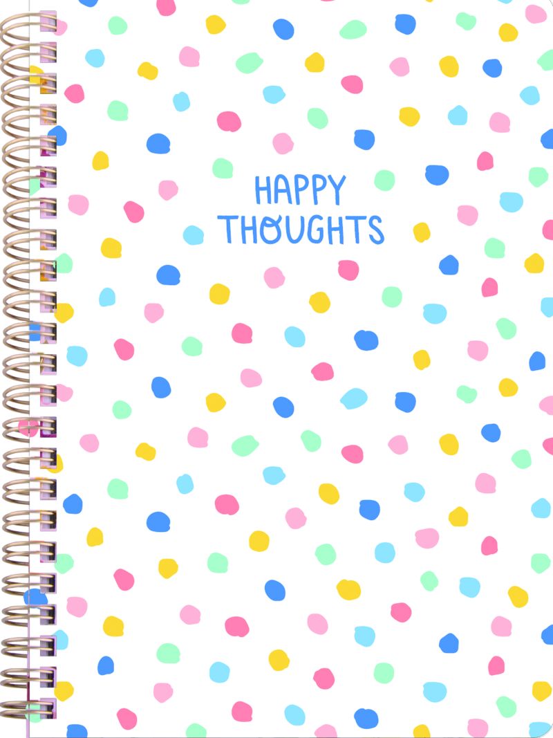 Happy Stripes and Dots Notebook